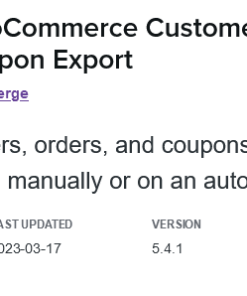 WooCommerce Customer/Order/Coupon Export